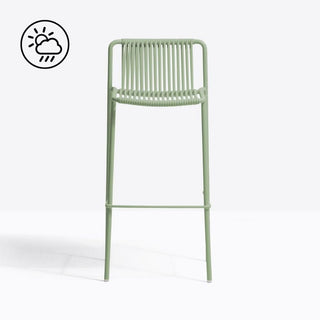 Pedrali Tribeca 3668 garden stool with seat H.77.5 cm. for outdoor use - Buy now on ShopDecor - Discover the best products by PEDRALI design
