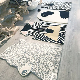 Eo Play Panda Carpet in the shape of a panda - Buy now on ShopDecor - Discover the best products by EO PLAY design