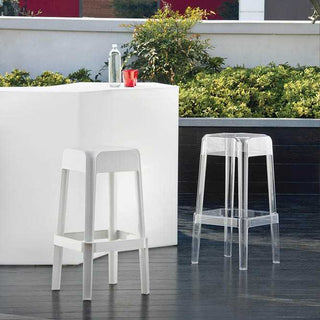 Pedrali Rubik 580 outdoor plastic stool with seat H.75 cm. - Buy now on ShopDecor - Discover the best products by PEDRALI design