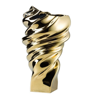 Rosenthal Squall decorative vase h 32 cm - gold titanium - Buy now on ShopDecor - Discover the best products by ROSENTHAL design
