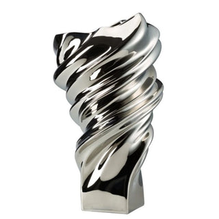 Rosenthal Squall decorative vase h 32 cm - silver titanium - Buy now on ShopDecor - Discover the best products by ROSENTHAL design