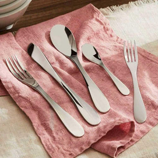 Alessi WA10S5 eat.it steel cutlery set 5 pieces - Buy now on ShopDecor - Discover the best products by ALESSI design