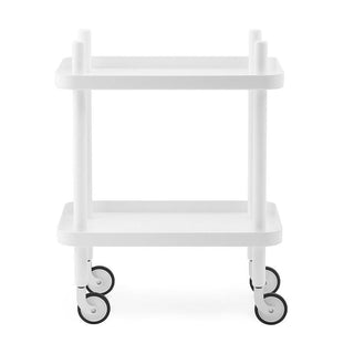 Normann Copenhagen Block table 50x35 cm. with painted ash legs Normann Copenhagen Block White - Buy now on ShopDecor - Discover the best products by NORMANN COPENHAGEN design