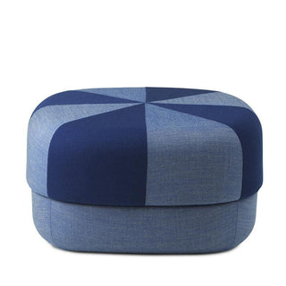 Normann Copenhagen Circus Duo Large fabric pouf 65x65cm. with h.35 cm. Normann Copenhagen Circus Duo Blue - Buy now on ShopDecor - Discover the best products by NORMANN COPENHAGEN design