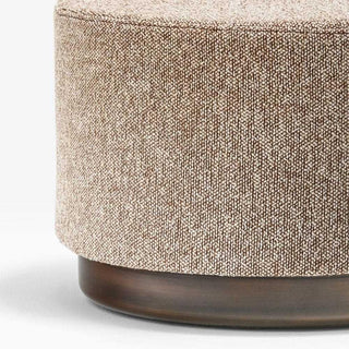 Pedrali Wow 326 round pouf diam.65 cm. with brushed bronze base - Buy now on ShopDecor - Discover the best products by PEDRALI design