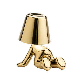Qeeboo Golden Brothers Ron portable LED table lamp - Buy now on ShopDecor - Discover the best products by QEEBOO design