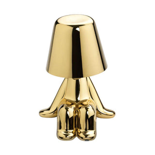 Qeeboo Golden Brothers Sam portable LED table lamp - Buy now on ShopDecor - Discover the best products by QEEBOO design